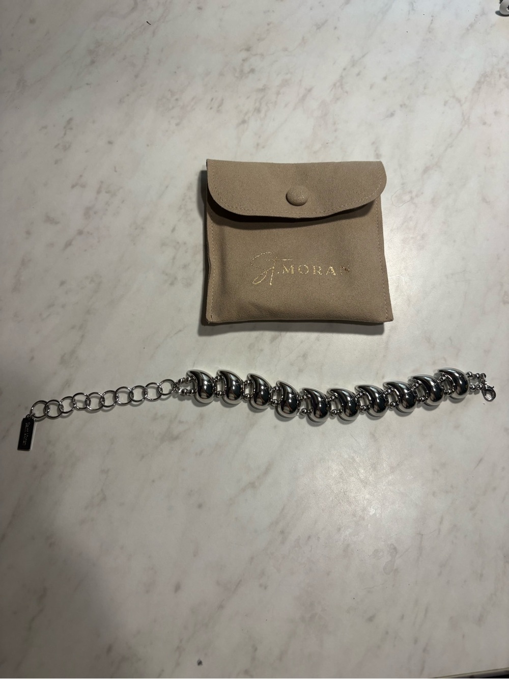 Silver Chunky Link Bracelet - Polished Chain Link Design
